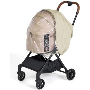FikaGO Regenhoes voor kinderwagen voor huisdieren, transparant met ventilatie, maat M of L, beige of grijs, geschikt voor kinderwagen (beige M) FikaGO Regenhoes voor kinderwagen voor huisdieren, transparant met ventilatie, maat M of L, beige of grijs, geschikt voor kinderwagen (beige M)