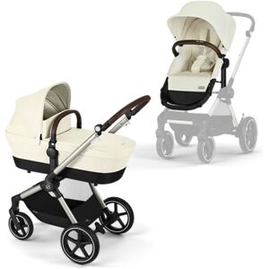 Cybex Gold EOS Lux 2-in-1 kinderwagen, systeem voor reizen, vanaf de geboorte tot 22 kg (ca. 4 jaar), Seashell Beige Cybex Gold EOS Lux 2-in-1 kinderwagen, systeem voor reizen, vanaf de geboorte tot 22 kg (ca. 4 jaar), Seashell Beige