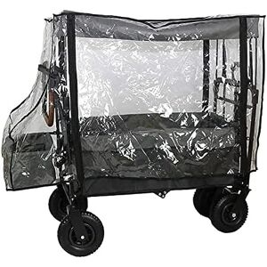 JunErQiCe Regenhoes voor handwagen, geschikt voor handwagens met dak, luifelwagen, boodschappenwagenaccessoires, opvouwbaar, push-pull-wagens, transparante regenhoes voor kinderen, JunErQiCe Regenhoes voor handwagen, geschikt voor handwagens met dak, luifelwagen, boodschappenwagenaccessoires, opvouwbaar, push-pull-wagens, transparante regenhoes voor kinderen,