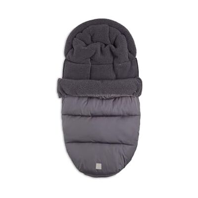 Jollein Grijze voetenzak voor buggy en kinderwagen, voor 3-punts en 5-punts veiligheidsgordel, met pluche gevoerde voetenzak, waterdicht, grijs Jollein Grijze voetenzak voor buggy en kinderwagen, voor 3-punts en 5-punts veiligheidsgordel, met pluche gevoerde voetenzak, waterdicht, grijs