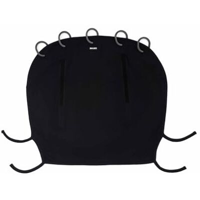 Dooky Universeel zonnescherm voor babyzitje, kinderwagen, kinderwagen, bescherming tegen zon, wind en lichte regen, uv-bescherming UPF 50+, eenvoudig te installeren en te wassen, effen zwart Dooky Universeel zonnescherm voor babyzitje, kinderwagen, kinderwagen, bescherming tegen zon, wind en lichte regen, uv-bescherming UPF 50+, eenvoudig te installeren en te wassen, effen zwart