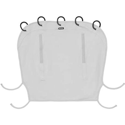 Dooky Universeel zonnescherm voor babyzitje, kinderwagen, kinderwagen, bescherming tegen zon, wind en lichte regen, uv-bescherming UPF 50+, eenvoudig te installeren en te wassen, effen grijs Dooky Universeel zonnescherm voor babyzitje, kinderwagen, kinderwagen, bescherming tegen zon, wind en lichte regen, uv-bescherming UPF 50+, eenvoudig te installeren en te wassen, effen grijs