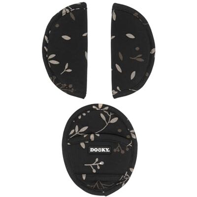 Dooky Universele pads voor babyzitje, reiswieg, kinderwagen, buggy, autostoeltje, autostoeltje, reiswieg, kinderwagen, buggy en autostoeltje, zwart Dooky Universele pads voor babyzitje, reiswieg, kinderwagen, buggy, autostoeltje, autostoeltje, reiswieg, kinderwagen, buggy en autostoeltje, zwart