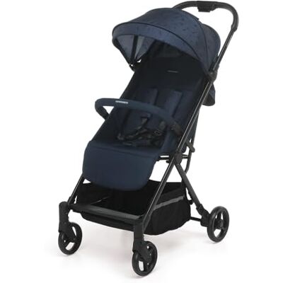 Foppapedretti Compacte kinderwagen, 0-22 kg (0-4 jaar), sluiting met 1 hand, zelfstand, verstelbare rugleuning, draagbaar, objecthouder, aluminium frame, marineblauw Foppapedretti Compacte kinderwagen, 0-22 kg (0-4 jaar), sluiting met 1 hand, zelfstand, verstelbare rugleuning, draagbaar, objecthouder, aluminium frame, marineblauw