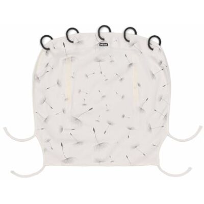 Dooky Universele zonwering voor autostoel, kinderwagen, bescherming tegen zon, wind en lichte regen, uv-bescherming UPF 50+, eenvoudig te installeren en te wassen, paardenbloemmotief Dooky Universele zonwering voor autostoel, kinderwagen, bescherming tegen zon, wind en lichte regen, uv-bescherming UPF 50+, eenvoudig te installeren en te wassen, paardenbloemmotief