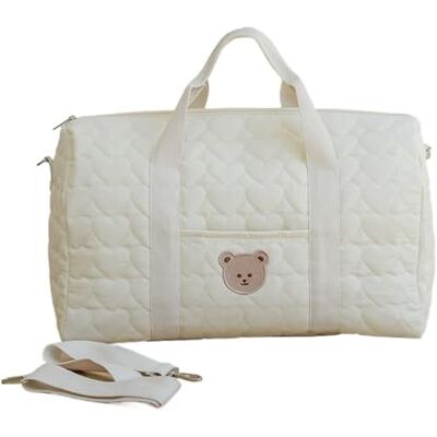 ROEUIPG Mom Bag Opbergtas Cartoon Hart Borduurwerk Quilten Mama Reistas Grote Capaciteit Multifunctionele Kindertas Kinderwagen Tas Organizer Voor Collectie ROEUIPG Mom Bag Opbergtas Cartoon Hart Borduurwerk Quilten Mama Reistas Grote Capaciteit Multifunctionele Kindertas Kinderwagen Tas Organizer Voor Collectie