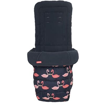 Cosatto Universele voetenzak voor kinderwagen, comfortabel, voor alle seizoenen, gewatteerd, wasbaar, met kangoeroezak, schattige flamingo, Cosatto Universele voetenzak voor kinderwagen, comfortabel, voor alle seizoenen, gewatteerd, wasbaar, met kangoeroezak, schattige flamingo,