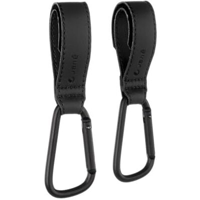 Jane Jané Set van 2 universele multifunctionele haken voor stuur, kinderwagen, kinderwagen, rugzak enz. tot 5 kg, zwart Jane Jané Set van 2 universele multifunctionele haken voor stuur, kinderwagen, kinderwagen, rugzak enz. tot 5 kg, zwart