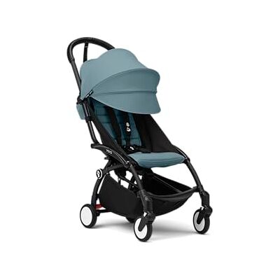 Stokke YOYO3 6+ kinderwagen zwart frame + kleurpakket 6+ aqua + afdekking eenvoudig inklapbaar, licht en compact geschikt voor handbagage Stokke YOYO3 6+ kinderwagen zwart frame + kleurpakket 6+ aqua + afdekking eenvoudig inklapbaar, licht en compact geschikt voor handbagage