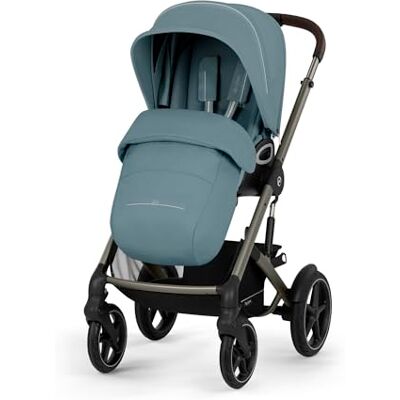 Cybex Gold TALOS S LUX Poussette, de la Naissance À 22 kg (Environ 4 Ans), Avec Suspension Tout-Terrain, Poignée Réglable Et Position Allongée Ergonomique, Stormy Blue Cybex Gold TALOS S LUX Poussette, de la Naissance À 22 kg (Environ 4 Ans), Avec Suspension Tout-Terrain, Poignée Réglable Et Position Allongée Ergonomique, Stormy Blue