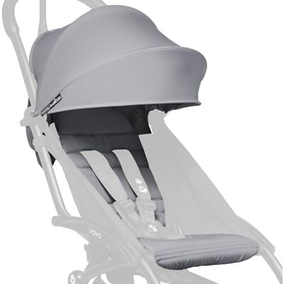 Babyzen YOYO 6+, Stone Alleen textiel: Zitkussen, bijpassende kap en achterzak met ritssluiting YOYO2 frame vereist (apart verkrijgbaar) Babyzen YOYO 6+, Stone Alleen textiel: Zitkussen, bijpassende kap en achterzak met ritssluiting YOYO2 frame vereist (apart verkrijgbaar)