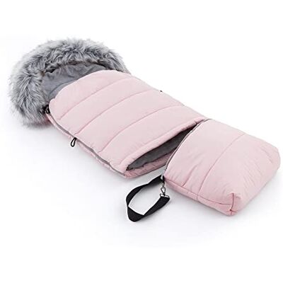 FEEDO Slaapzak voor kinderwagen, kinderwagen, autostoel, voetenzak 3-in-1, winterslaapzak en autostoel, warm, winddicht, roze FEEDO Slaapzak voor kinderwagen, kinderwagen, autostoel, voetenzak 3-in-1, winterslaapzak en autostoel, warm, winddicht, roze