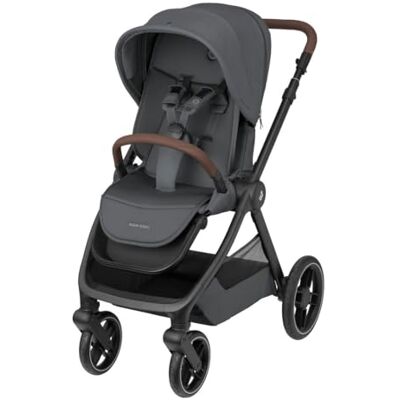Maxi-Cosi Oxford, kinderwagen, 0-4 jaar, 0-22 kg, compact opvouwbaar, zachte ophanging, ruime zitting, 3 ligposities, 10 kg opbergmand, twillic grafiet Maxi-Cosi Oxford, kinderwagen, 0-4 jaar, 0-22 kg, compact opvouwbaar, zachte ophanging, ruime zitting, 3 ligposities, 10 kg opbergmand, twillic grafiet