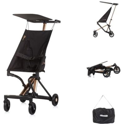 Chipolino Kinderwagen, enkele kinderwagen, aluminium frame, opvouwbaar, 3-punts riem, kleur: zwart Chipolino Kinderwagen, enkele kinderwagen, aluminium frame, opvouwbaar, 3-punts riem, kleur: zwart