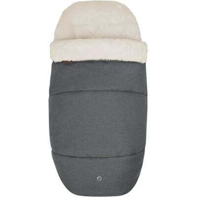 Maxi-Cosi 2-in-1 voetenzak voor kinderwagen, wintervoetenzak met fleecevoering, Twillic grafiet Maxi-Cosi 2-in-1 voetenzak voor kinderwagen, wintervoetenzak met fleecevoering, Twillic grafiet