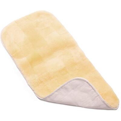 Werner Christ CHRIST Trend von WERNER Universeel inzetstuk van lamsvacht voor reiswieg, kinderwagen, buggy & jogger, ideaal zitkussen van schapenvacht voor je baby, patchwork, beige-geel Werner Christ CHRIST Trend von WERNER Universeel inzetstuk van lamsvacht voor reiswieg, kinderwagen, buggy & jogger, ideaal zitkussen van schapenvacht voor je baby, patchwork, beige-geel