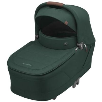 Maxi-Cosi Sense reiswieg, ruim en comfortabel, ademende matras van traagschuim, ClimaFlow, SoothingSlope, geschikt voor nachtelijke slaap, handvat van veganistisch leer, twillic groen Maxi-Cosi Sense reiswieg, ruim en comfortabel, ademende matras van traagschuim, ClimaFlow, SoothingSlope, geschikt voor nachtelijke slaap, handvat van veganistisch leer, twillic groen