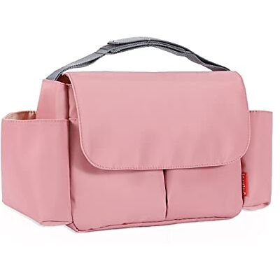SONARIN Waterdichte opbergtas voor kinderwagen, grote capaciteit, universele kinderwagen, organizer voor kinderwagen, luiertas met bekerhouder (roze) SONARIN Waterdichte opbergtas voor kinderwagen, grote capaciteit, universele kinderwagen, organizer voor kinderwagen, luiertas met bekerhouder (roze)