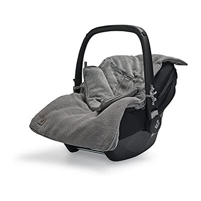 Jollein Basic Knit voetenbescherming voor autostoel, kinderwagen, steengrijs Jollein Basic Knit voetenbescherming voor autostoel, kinderwagen, steengrijs