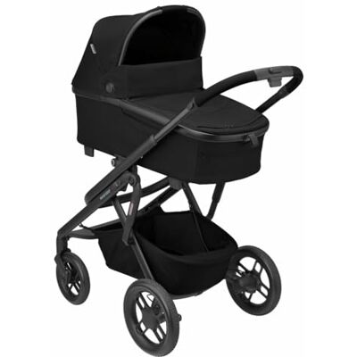 Maxi-Cosi Lila XP Plus, Offroad-kinderwagen vanaf de geboorte, 0-4 jaar, inclusief ruime reiswieg met extra gevoerde matras en ontspanningsfunctie, Essential Black Maxi-Cosi Lila XP Plus, Offroad-kinderwagen vanaf de geboorte, 0-4 jaar, inclusief ruime reiswieg met extra gevoerde matras en ontspanningsfunctie, Essential Black