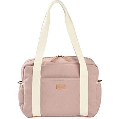 Béaba , Luiertas voor baby's, meerdere vakken, 10 zakken, trolleykoffer, schouderriem, koeltas, aankleedkussen, waterafstotend, inhoud 16 l, Parijstas, poederroze Béaba , Luiertas voor baby's, meerdere vakken, 10 zakken, trolleykoffer, schouderriem, koeltas, aankleedkussen, waterafstotend, inhoud 16 l, Parijstas, poederroze