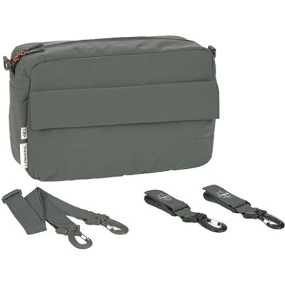Lässig Kinderwagen-organizer, schoudertas, kinderwagentas met bevestiging voor kinderwagen/casual buggy-organizer, olijfgroen Lässig Kinderwagen-organizer, schoudertas, kinderwagentas met bevestiging voor kinderwagen/casual buggy-organizer, olijfgroen