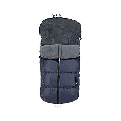 Interbaby Universele voetenzak voor kinderwagen, model: glad kunstleer, marineblauw Interbaby Universele voetenzak voor kinderwagen, model: glad kunstleer, marineblauw