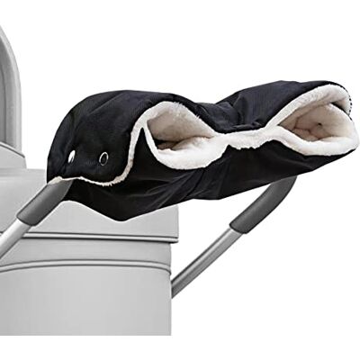 Newpop Handschoenen voor kinderwagen, wanten met warme fleece en katoen, handschoen, handbescherming, waterdicht, winddicht, universele maat voor kinderwagen, buggy, accessoires voor fietsstuur Newpop Handschoenen voor kinderwagen, wanten met warme fleece en katoen, handschoen, handbescherming, waterdicht, winddicht, universele maat voor kinderwagen, buggy, accessoires voor fietsstuur
