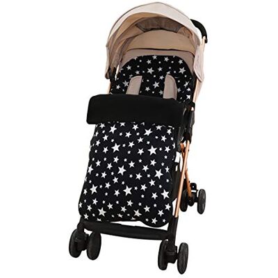 SONARIN Universele premium kinderwagen, voetenzak, Cosy Toes, fleecevoering, voor kinderwagen, buggy, zwart SONARIN Universele premium kinderwagen, voetenzak, Cosy Toes, fleecevoering, voor kinderwagen, buggy, zwart
