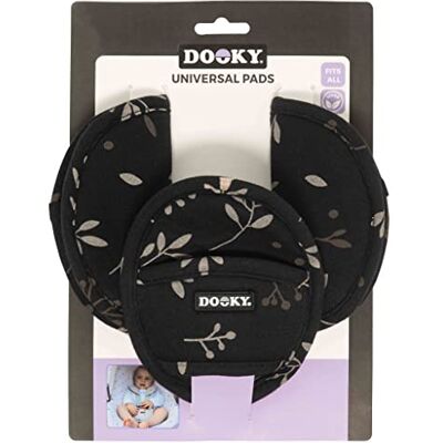 Dooky Universele pads voor babyzitje, reiswieg, kinderwagen, buggy, autostoeltje, autostoeltje, reiswieg, kinderwagen, buggy en autostoeltje, zwart Dooky Universele pads voor babyzitje, reiswieg, kinderwagen, buggy, autostoeltje, autostoeltje, reiswieg, kinderwagen, buggy en autostoeltje, zwart