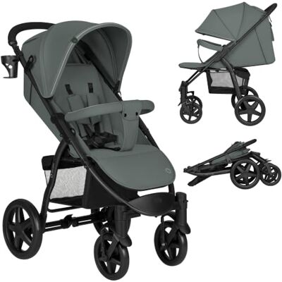 Lionelo Annet Buggy kinderwagen, licht, opvouwbaar, met één hand, tot 22 kg Rugleuning verstelbaar in ligpositie, grote wielen, luifel XXL UPF 50+, compact, incl. beenbedekking, muggennet Lionelo Annet Buggy kinderwagen, licht, opvouwbaar, met één hand, tot 22 kg Rugleuning verstelbaar in ligpositie, grote wielen, luifel XXL UPF 50+, compact, incl. beenbedekking, muggennet