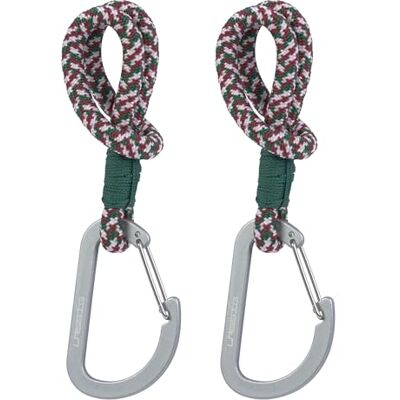 Lässig Bevestiging voor kinderwagen (2 stuks), karabijnhaak voor kinderwagen, haak voor boodschappen, kinderwagen, koord, groen/lavendel/diep rood Lässig Bevestiging voor kinderwagen (2 stuks), karabijnhaak voor kinderwagen, haak voor boodschappen, kinderwagen, koord, groen/lavendel/diep rood