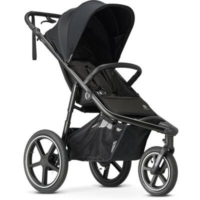 DERYAN Bolt Jogger Combi-kinderwagen voor alle terreinen, opvouwbare en draagbare kinderwagen, joggen van 6 maanden tot 22 kg, zwart DERYAN Bolt Jogger Combi-kinderwagen voor alle terreinen, opvouwbare en draagbare kinderwagen, joggen van 6 maanden tot 22 kg, zwart