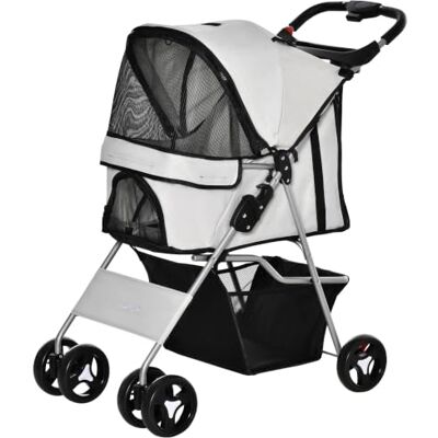 Pawhut Buggy kinderwagen voor honden, opvouwbaar, 4 wielen, 77 x 45 x 99,5 Waterdicht, 600D Oxford-weefsel, 4 wielen Pawhut Buggy kinderwagen voor honden, opvouwbaar, 4 wielen, 77 x 45 x 99,5 Waterdicht, 600D Oxford-weefsel, 4 wielen