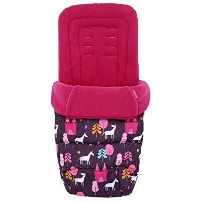 Cosatto Unicorn Land Universele voetenzak, comfortabel, voor alle seizoenen, gewatteerd, voor kinderwagen, wasbaar Cosatto Unicorn Land Universele voetenzak, comfortabel, voor alle seizoenen, gewatteerd, voor kinderwagen, wasbaar