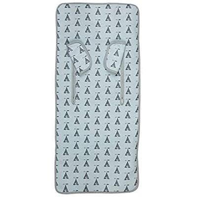 Babyline Tepee Unisex lichte stoelmatras waterverf marine Babyline Tepee Unisex lichte stoelmatras waterverf marine