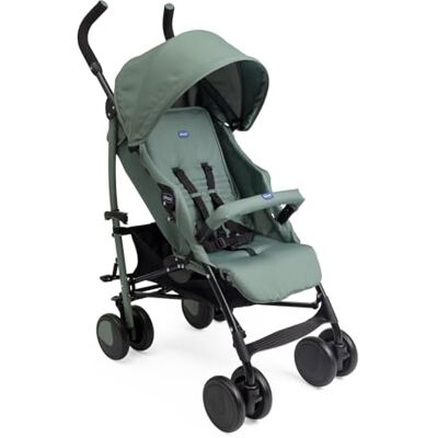 Chicco , Lichte Echo-kinderwagen van 0 maanden tot 22 kg, rugleuning kantelbaar, 4 standen, ruime zitting, paraplusluiting, dubbele rem en draaibare voorwielen Chicco , Lichte Echo-kinderwagen van 0 maanden tot 22 kg, rugleuning kantelbaar, 4 standen, ruime zitting, paraplusluiting, dubbele rem en draaibare voorwielen