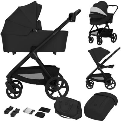 Lionelo Carmine 2-in-1 kinderwagen en zitje, wielen voor alle terreinen Lionelo Carmine 2-in-1 kinderwagen en zitje, wielen voor alle terreinen