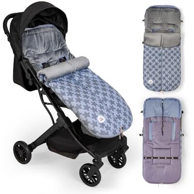 Interbaby Universele voetenzak voor kinderwagen, model: Star Marine, grijs Interbaby Universele voetenzak voor kinderwagen, model: Star Marine, grijs