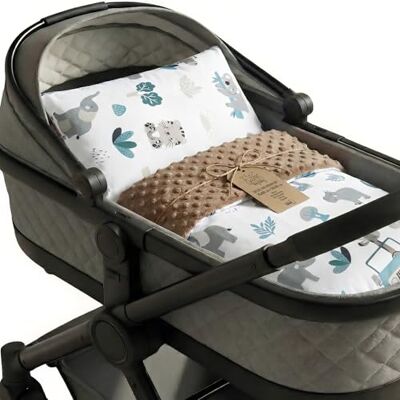 Totsy Baby Winterdeken voor baby's, fleece, set: winterdeken 75 x 60 cm + kussen 30 x 30 cm – Minky katoen, warm, zacht, behaaglijk, kinderen, geboorte, kinderwagen Oeko-Tex Afrika Totsy Baby Winterdeken voor baby's, fleece, set: winterdeken 75 x 60 cm + kussen 30 x 30 cm – Minky katoen, warm, zacht, behaaglijk, kinderen, geboorte, kinderwagen Oeko-Tex Afrika
