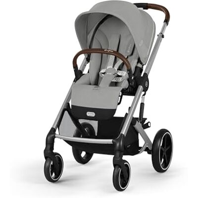 Cybex Gold kinderwagen Balios S Lux, ergonomische ligpositie, gordelsysteem met één hand, vanaf de geboorte tot 22 kg (ca. 4 jaar), steengrijs Cybex Gold kinderwagen Balios S Lux, ergonomische ligpositie, gordelsysteem met één hand, vanaf de geboorte tot 22 kg (ca. 4 jaar), steengrijs