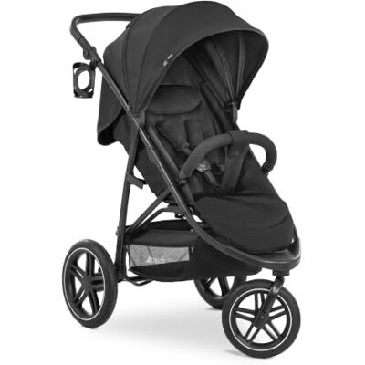 hauck Rapid 3R kinderwagen, met drie wielen, zonwering XL, UPF 50+, grote offroad-wielen, tot 25 kg, opvouwbaar, compact, in hoogte verstelbaar, ligpositie, bekerhouder, zwart hauck Rapid 3R kinderwagen, met drie wielen, zonwering XL, UPF 50+, grote offroad-wielen, tot 25 kg, opvouwbaar, compact, in hoogte verstelbaar, ligpositie, bekerhouder, zwart