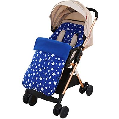 SONARIN Universele premium kinderwagen, voetenzak, Cosy Toes, fleecevoering, voor kinderwagen, buggy (blauw) SONARIN Universele premium kinderwagen, voetenzak, Cosy Toes, fleecevoering, voor kinderwagen, buggy (blauw)