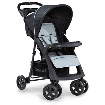 hauck Shopper Neo II buggy tot 25 kg met ligstand vanaf geboorte, compact inklapbaar, lichtgewicht, maar 7,5 kg, met twee bekerhouders zwart/grijs, 100 x 58 x 109 cm hauck Shopper Neo II buggy tot 25 kg met ligstand vanaf geboorte, compact inklapbaar, lichtgewicht, maar 7,5 kg, met twee bekerhouders zwart/grijs, 100 x 58 x 109 cm