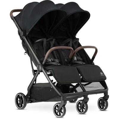 Deryan Rolo X2 V2 Kinderwagen, 2-in-1, opvouwbare kinderwagen, vanaf de geboorte tot 4 jaar, belastbaar tot 44 kg, opvouwbare buggy, compact en opvouwbaar, zwart Deryan Rolo X2 V2 Kinderwagen, 2-in-1, opvouwbare kinderwagen, vanaf de geboorte tot 4 jaar, belastbaar tot 44 kg, opvouwbare buggy, compact en opvouwbaar, zwart