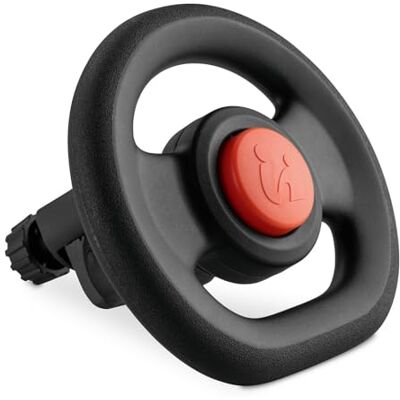 hauck Kinderstuurwiel voor kinderwagen, buggy, speelgoed voor bevestiging aan de voorstang, rijsimulator, universeel stuur om te spelen (zwart) hauck Kinderstuurwiel voor kinderwagen, buggy, speelgoed voor bevestiging aan de voorstang, rijsimulator, universeel stuur om te spelen (zwart)