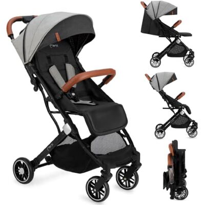 Momi ESTELLE kinderwagen vanaf 6 maanden (tot 15 kg), opvouwbare kinderwagen met 5-punts veiligheidsgordel, boodschappenmand met uitklapfunctie, telescopische trekgreep Momi ESTELLE kinderwagen vanaf 6 maanden (tot 15 kg), opvouwbare kinderwagen met 5-punts veiligheidsgordel, boodschappenmand met uitklapfunctie, telescopische trekgreep