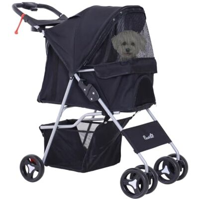 Pawhut Buggy kinderwagen voor honden, opvouwbaar, 4 wielen, 77 x 45 x 99,5 Waterdicht, 600D Oxford-weefsel, 4 wielen Pawhut Buggy kinderwagen voor honden, opvouwbaar, 4 wielen, 77 x 45 x 99,5 Waterdicht, 600D Oxford-weefsel, 4 wielen