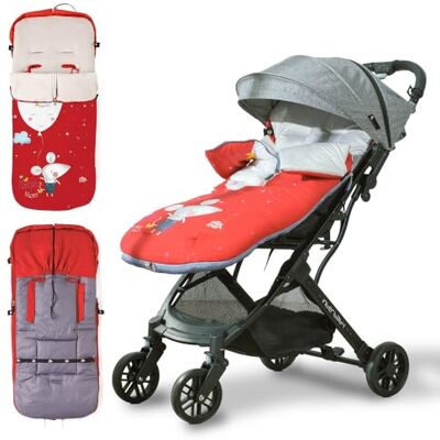 Interbaby 10046-07 universele voetenzak Ratita, rood Interbaby 10046-07 universele voetenzak Ratita, rood