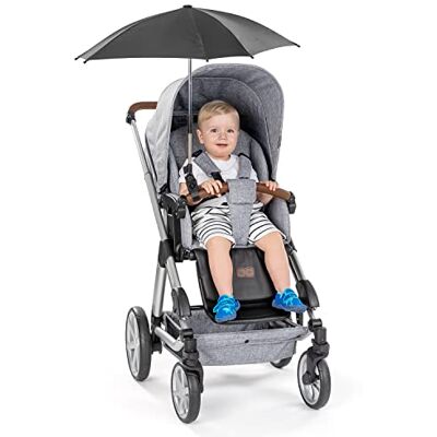 Reer ShineSafe Universele parasol voor kinderwagen, draai- en kantelbaar, zwart Reer ShineSafe Universele parasol voor kinderwagen, draai- en kantelbaar, zwart